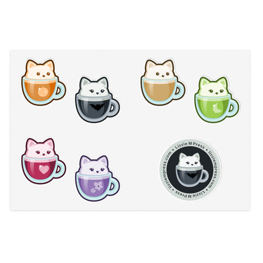Cafe Cats Sticker Sheets