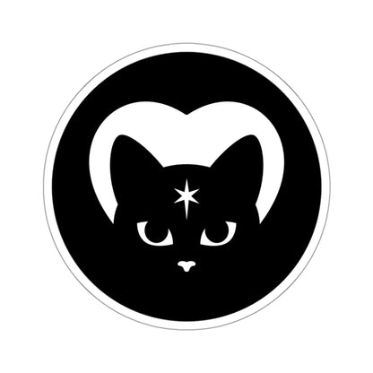 Celestial Cat Circle Sticker