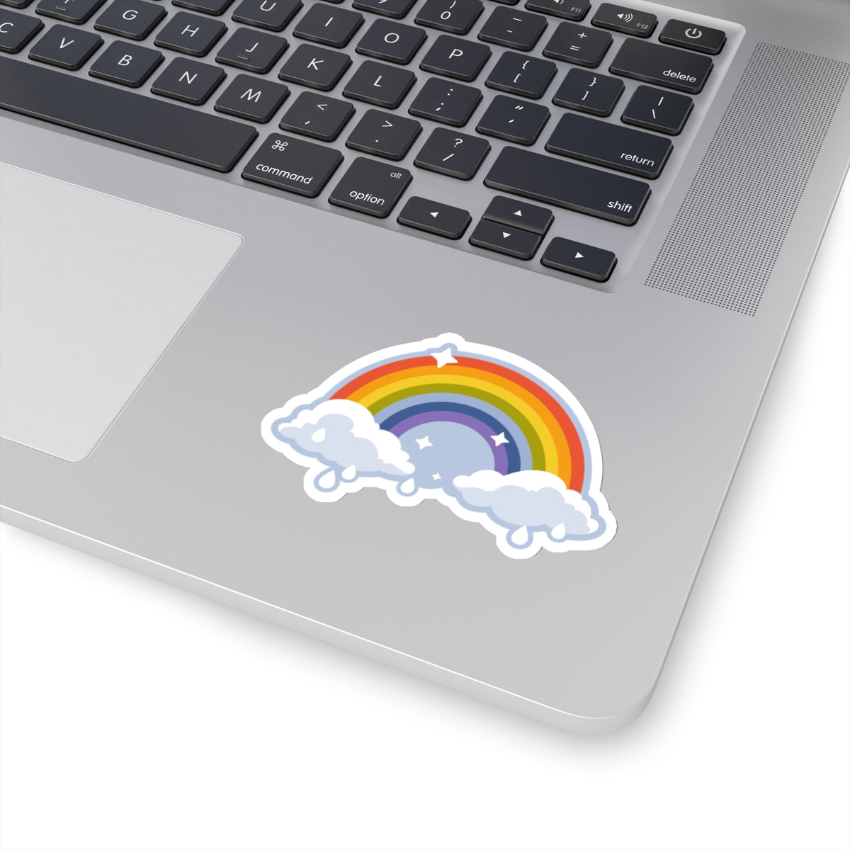 Rainy Day Rainbow Sticker 3" x 3"