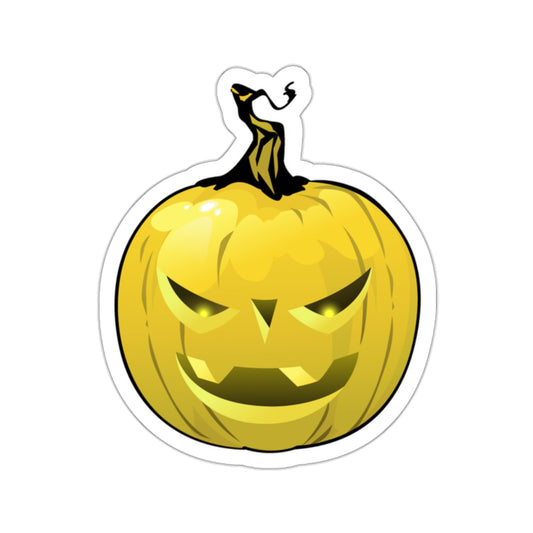 Jack-o'-lantern Sticker | Yellow Pumpkin