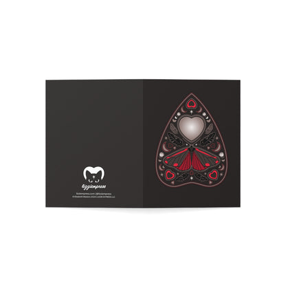 Cinnabar Moth Planchette Valentine | 4.25" x 5.5"