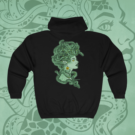 Medusa Unisex Heavy Blend™ Full Zip Hooded Sweatshirt | Absinthe Green