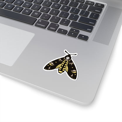 Death's Head Hawkmoth Sticker | Acherontia atropos | Resting Moth