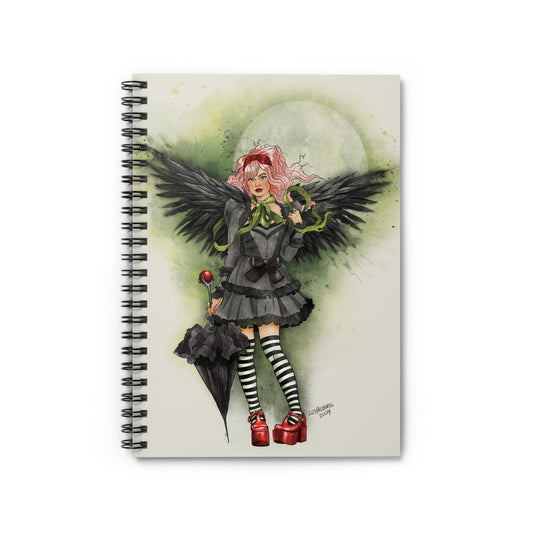 Girl With The Green Ribbon Spiral Notebook