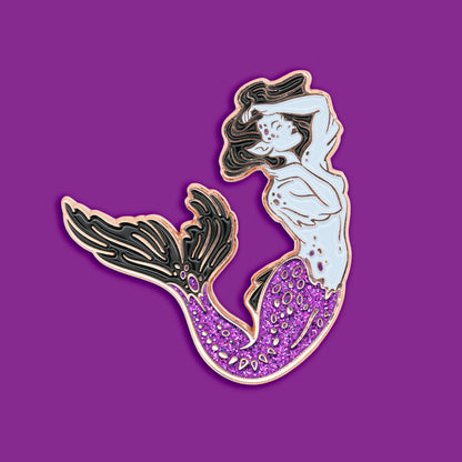 Crimson Siren Enamel Pin