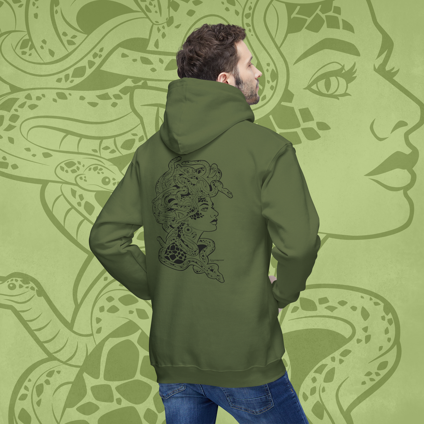 Exclusive Medusa Hooded Sweatshirt Made in the USA | 3 Colors | S-4XL