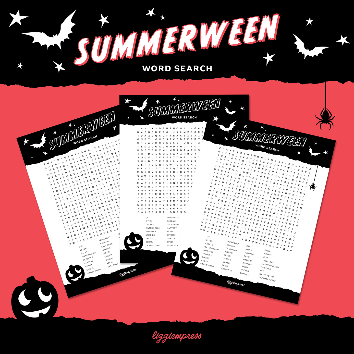 Summerween Word Search